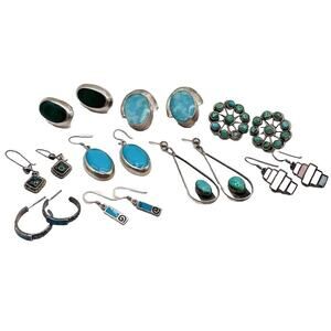 Lot Of Sterling Silver 925 Earrings For Craft Jewelry Making ASIS Mexico Other
